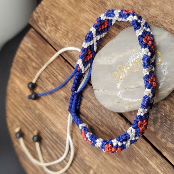 B2726 native Afghan woven bracelet - Picture 2 of 3